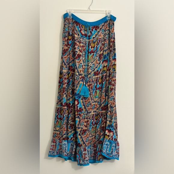 Angie  Bohemian Maxi Skirt Tagged a Med but fits a Lrg-XL See Measurements - Picture 2 of 6